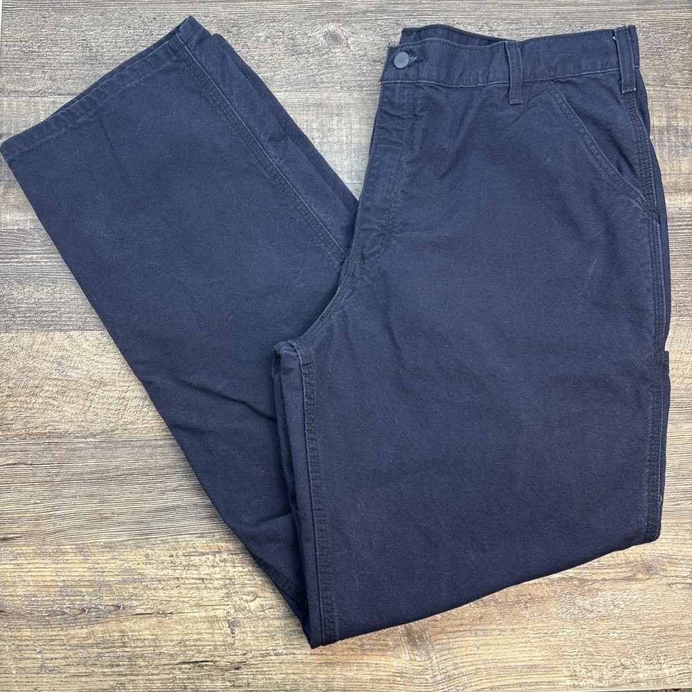 Carhartt FR Pants Navy Flame Resistant NFPA 2112 Men's 40X36 (Measure 40X35)